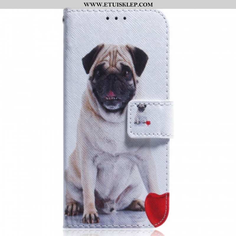 Etui Folio do Poco F4 Mops Pies